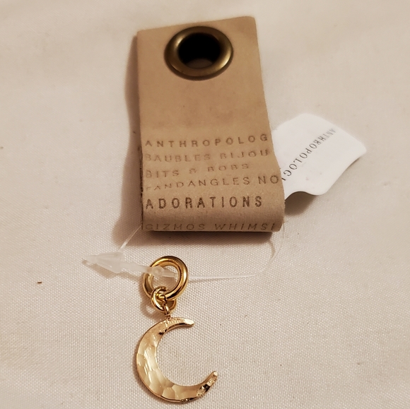 Anthropologie "Build a Necklace" Mystical Charm - gold little moon - Picture 5 of 5